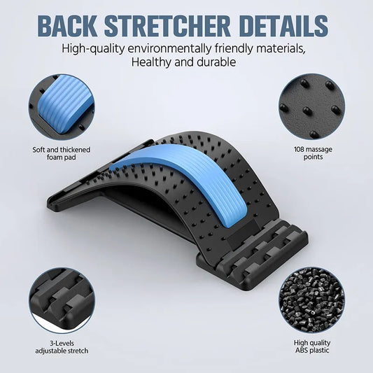 Back pain relief stretcher